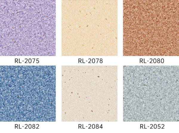3.0 mm Épaisseur Plancher homogène Résistance aux taches élevée durable