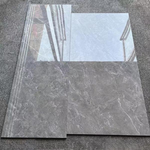 1200*470mm Marble Look Porcelain Tiles Full Body Polished Glazed Floor Stair Step Tiles