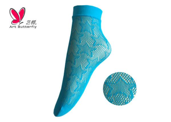 Commercial Knitted Nylon Women'S Fishnet Ankle Socks OEM Service