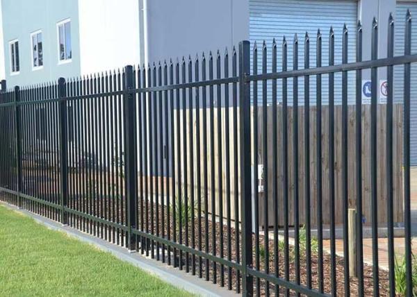 Casa Jardim Ornamental 4 pés vedação de alumínio preto Metal de ferro forjado aço