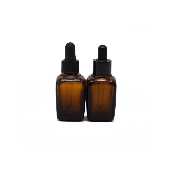 Бутылка эфирного масла Амбер резиновой капельницы 30Ml латекса стеклянная стеклянная