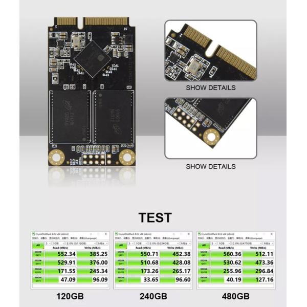 6gb/S Msata Ssd 128gb Laptop Solid State Drive 1tb 2tb