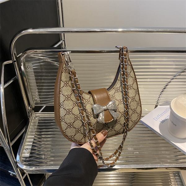 UNDERARM BAG ARC DE TRIOMPHE BAG FEMALE SPRING AND SUMMER SHOULDER BAG ALL-IN-ONE CRESCENT BAG SENIOR SENSE RETRO CROSSB