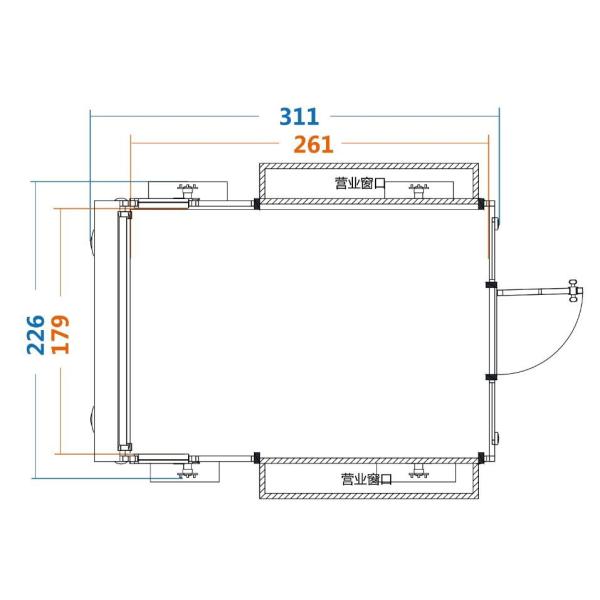 Eco Friendly Food Truck Mobile Food Bus Electric Fast Snack