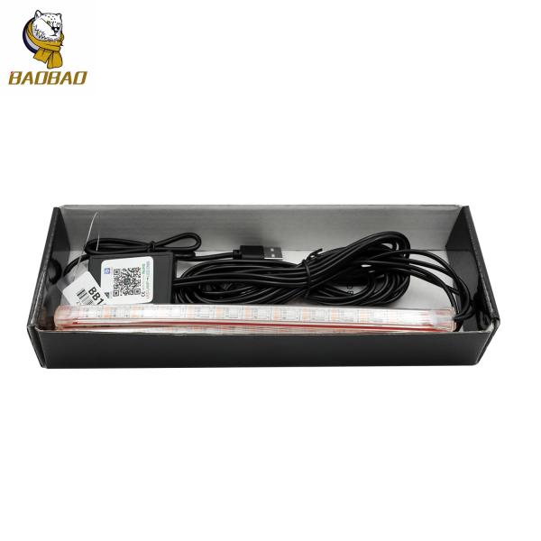 12 LED RGB colorido carro interior decoração de bicicleta Light Strip APP Remote