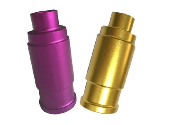 Yellow CNC Turned Parts Anodized Aluminium 6061 T6 For Car Body