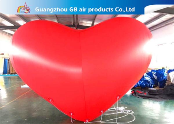 Giant Inflatable Holiday Decorations Hanging Heart Helium Balloons