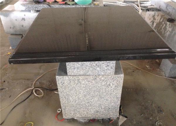 Customized Size Black Natural Stone Granite For Sculpture Base Panel