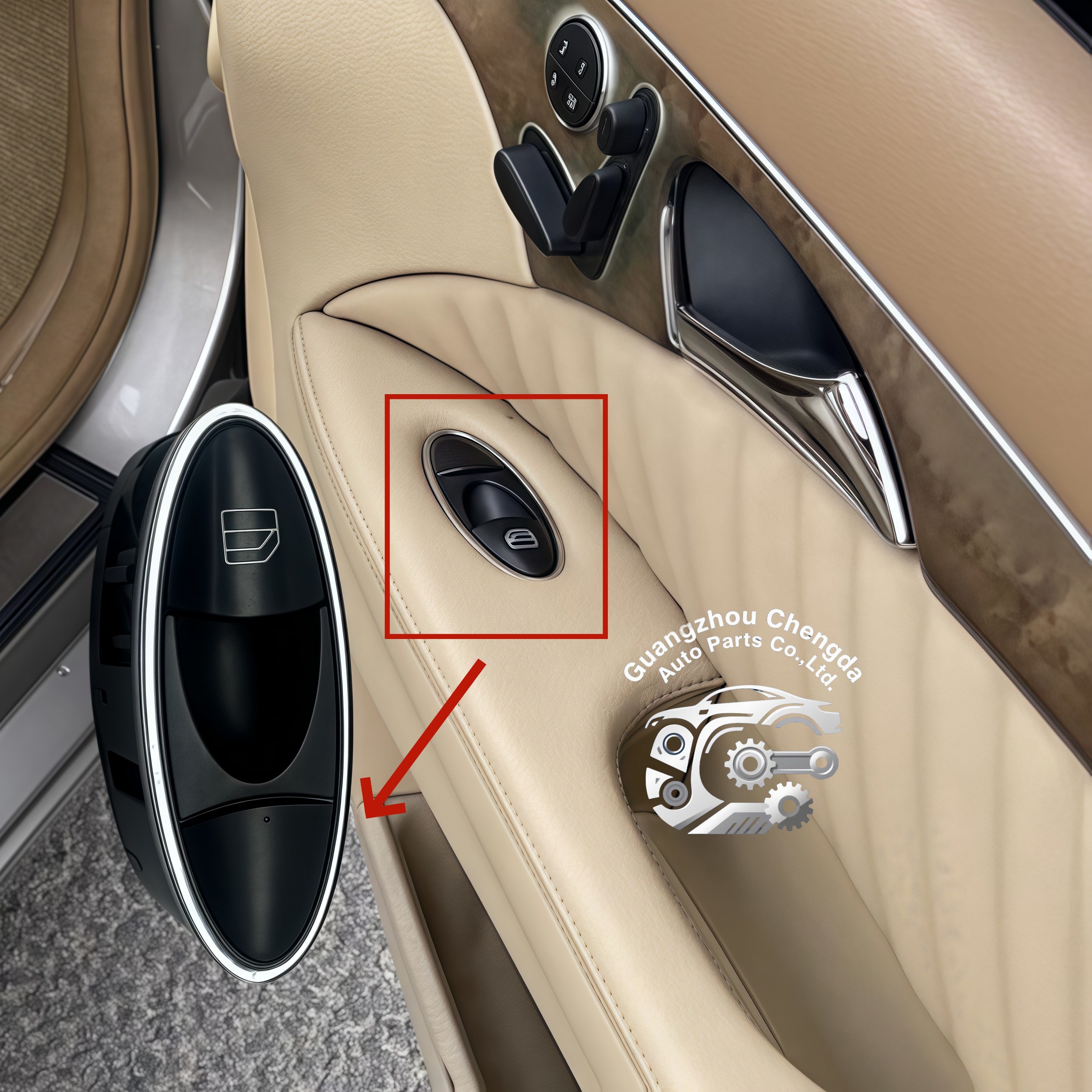 Premium Auto Power Window One Touch Control&Child Lock for Mercedes E-Class E280 E350 E63 S211 W211 Window Regulator