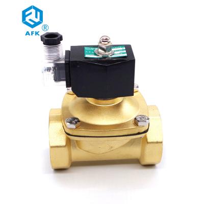 Válvula de solenoide normalmente fechada de bronze do gás natural da C.A. 220V