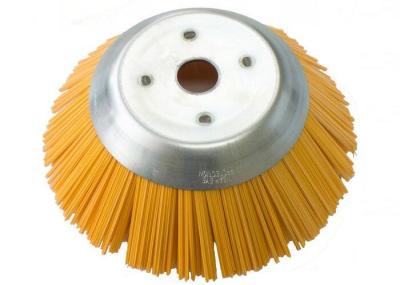 Yellow Bristle Nylon Rilsan Trimming Weed Brush , Road Sweeper Brushes