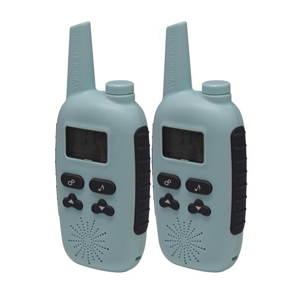 0.5W walkie talkie 3-5km Batería recargable de rango extendido para niños Walkie Talkies fabricante- 8/22 canal portátil de dos vías de radio pantalla LCD