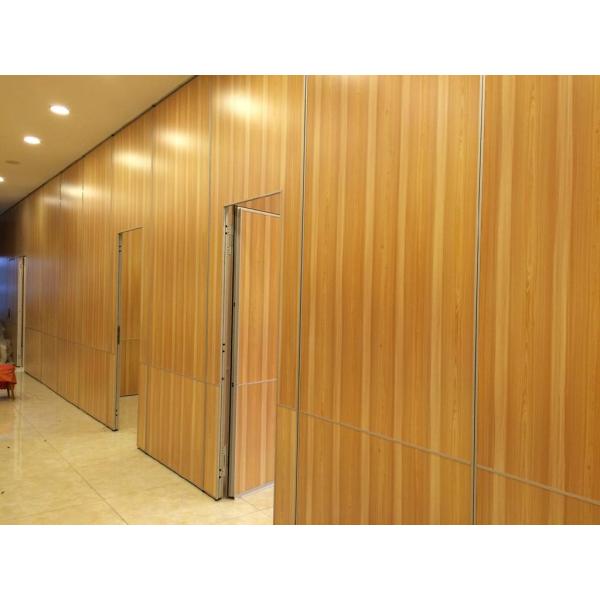 Mobile Wall Hotel Sound Proof Partitions Panel Thickness 65mm Laminated Board