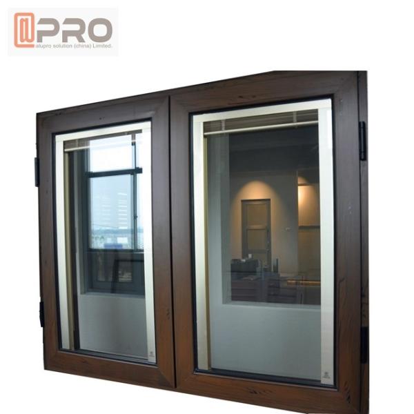 Outward / Inward Open Aluminum Casement Windows With Stainless Steel Security Mesh round casement window side casement
