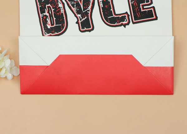 Сумки подарка Эко бумаги картона цвет дружелюбной красный и белый с логотипом