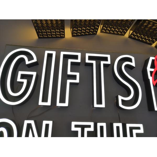 Custom Front Lit Channel Letter Sign Stainless Steel 12mm CCC Approved