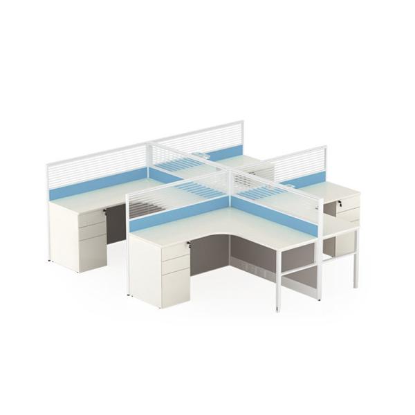 Алюминиевый партиционный офисный кабинет 4 человека офисный стол офисные рабочие столы