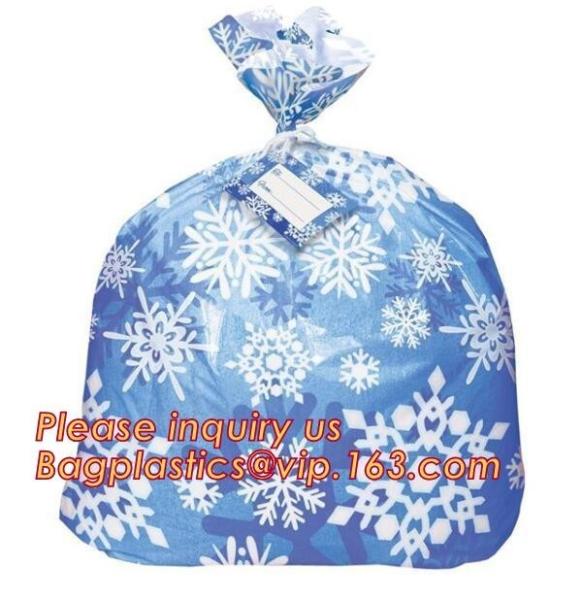 Set of 3 60x72 Christmas Gift Bags Jumbo/Giant Bike Bag,LDPE christmas red sack plastic jumbo bike/bicycle gift bag