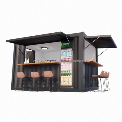 Container d'expédition modifié de 10 pieds EU Mini-Pop-up Shop pour restauration rapide en plein air