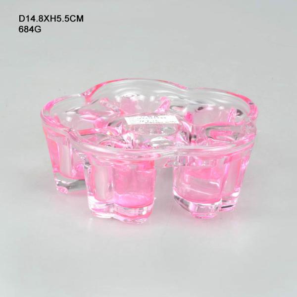 Stylish and Transparent Glass Storage Jar with Colored Plastic Cover 100% Food Safe
