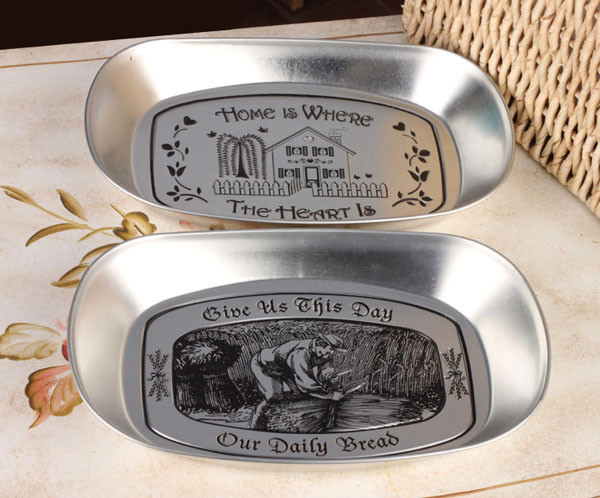 Print Small  Tin Ice Bucket Metal Serving Tray 250 x 165 x 30 mm