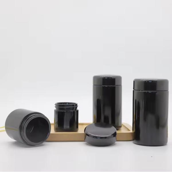 250 мл Классическая бутылка с винтовым верхом с широким ртом УФ стеклянная бутылка