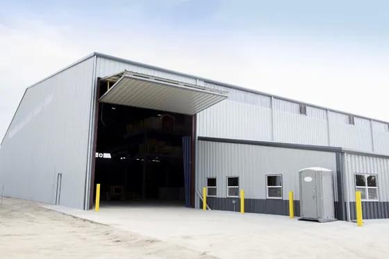 Q235 Light Steel Structure Warehouse Metal Construction Prefab Metal Storage Sheds