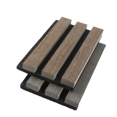 13mm MDF 9mm PET Acoustic Slat Wall Panel with Easy Screw Installation