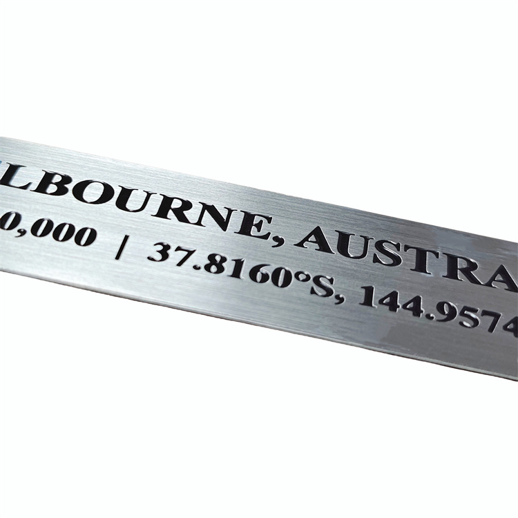 Custom Metal Aluminum Label Personal Design Brass Alloy Nameplate Laser Engraving Marking Blank Metal Nameplate
