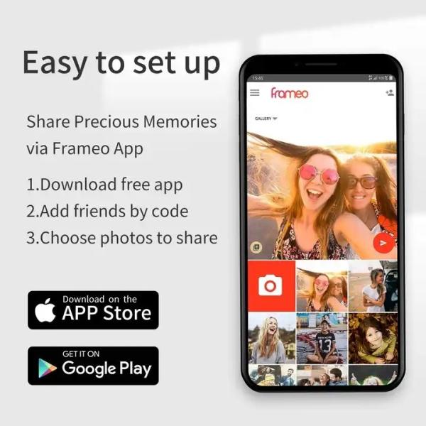 Дистанционное управление 10,1 многофункциональной умной рамки фото цифров облегченное»