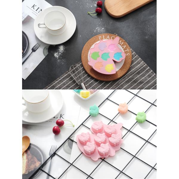 Mini Unicorn Design 7 Cavity Silicone Baking Cake Mould