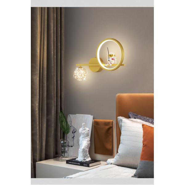 Astronaut wall lamp bedroom bedside lamp children's room lamp boy and girl stars wall lamp(WH-OR-251)
