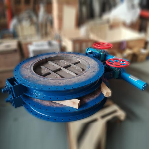 24 Inch Pneumatic Round Flange RTO Gas Valve  Carbon Steel High Pressure High Temperature