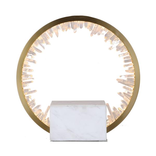 Living room decoration crystal table lights gold bedside gold table lamp(WH-MTB-133)