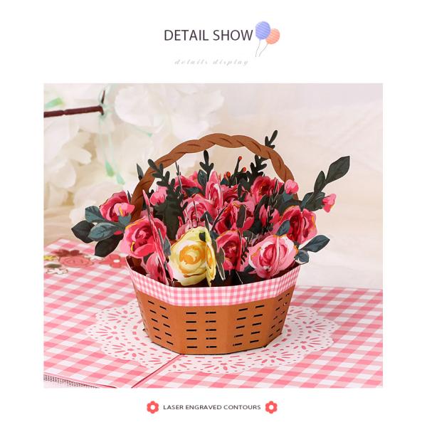 Рождественские открытки подарка 3d цветка, Recyclable 3d хлопают вверх карты