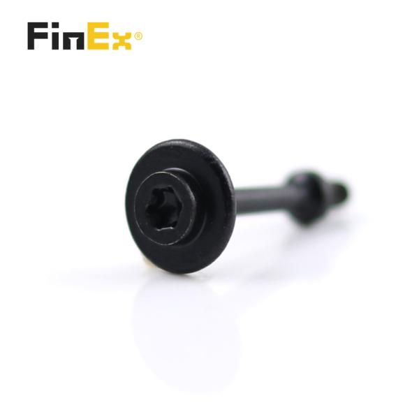 Простая отделка голова кастрюли на заказ из углеродной стали черный цинковый плечо Аллен болты