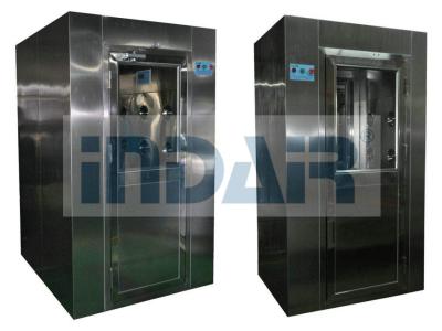 Intelligent SS Cleanroom Air Shower , Adjustable Time Air Shower Unit With Nozzles
