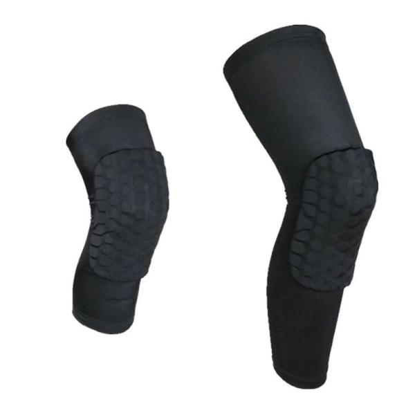 US 2/Piece Knee Support Lycra Leg Sleeve for Basketball Sport Knee Compression Sleeve