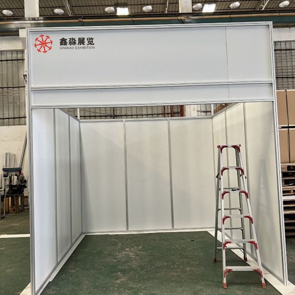 4-slot square aluminum pillar、4-groove exhibition aluminum profile、Octanorm compatible、easy installation