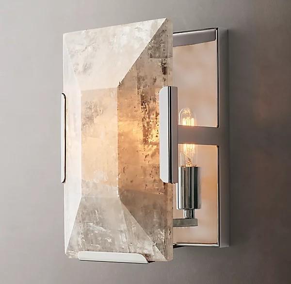Lâmpadas de parede decorativas de interiores modernas de latão 85-265 volts