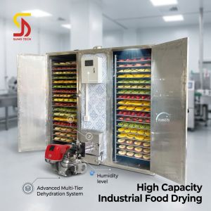 Industrial Drying Oven with 850 kg/h Evaporation and 680W Dehumidifier for Multi-Tier Food Dehydrator