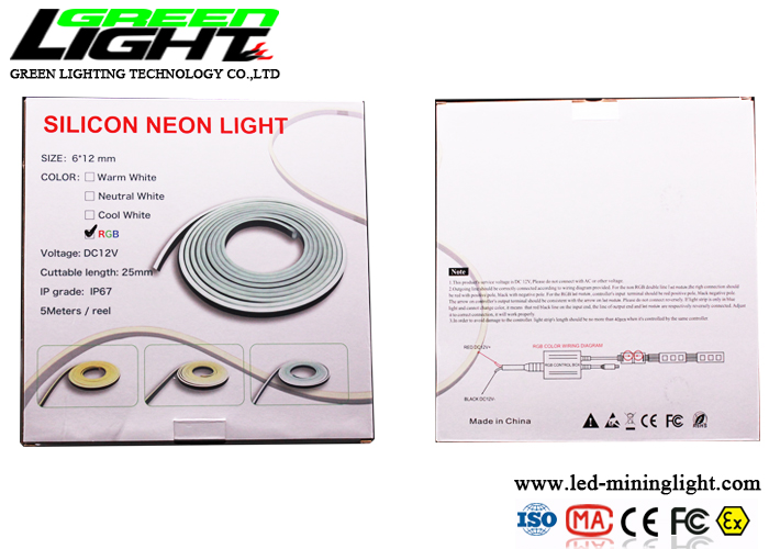 Неоновый свет 12VDC веревочки СИД 4200K 12W/M RGB для на открытом воздухе