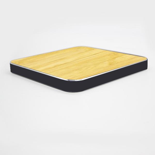 Ultra Thin Wooden Wireless Charger 10W Natural Bamboo Material for Smart Phones
