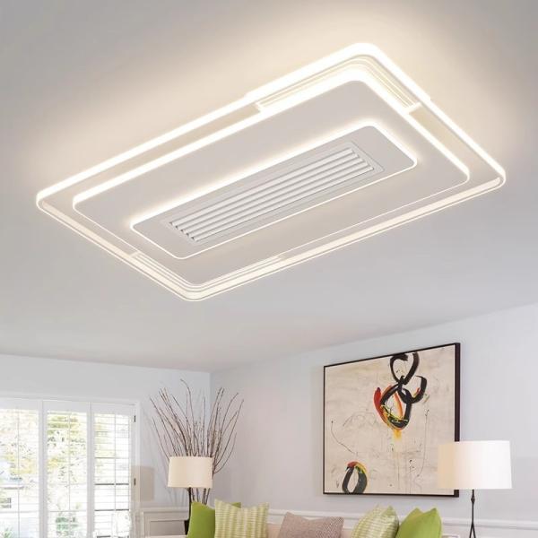 Gros de l'usine Ventilateur de plafond sans pales minimaliste avec lumière, Ventilateur de plafond électrique multi-formes avec télécommande
