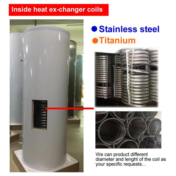 Portable Hot Water Storage Tank Titanum Coil Heat Exchanger Long Life Span