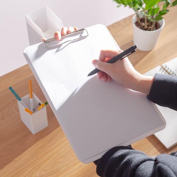 Офис сзажимом для бумаги розового голубого пластика многофункциональный 22.5кс31.5км с удобной доской для письма