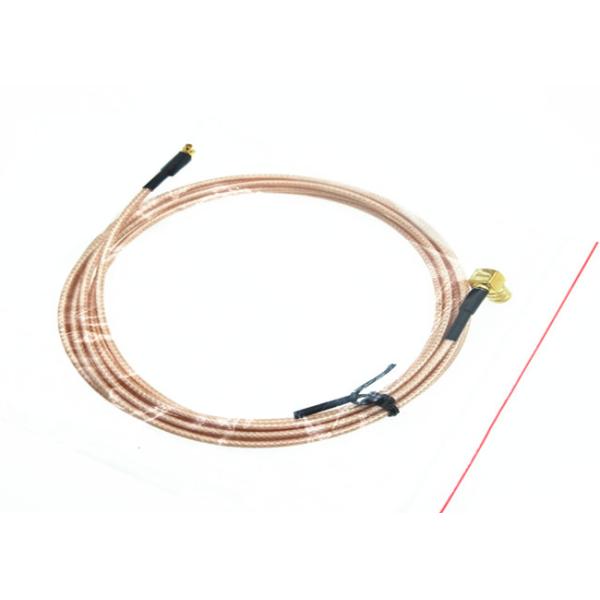 Bulkhead Mount Rf Pigtail Cable Mmcx Right Angle Male Plug To Smb Female Jack
