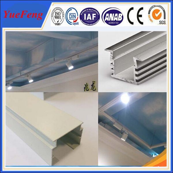 NEW!OEM led aluminum profile, aluminium profile 6063 white anodizing aluminium extrusion