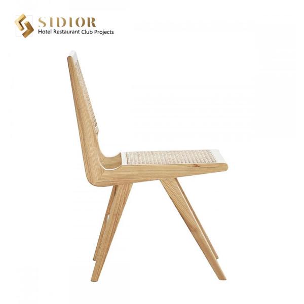 Solid Wood Dining Chair, High Quality Restaurant Chair, Solid Wood Frame, Natural Ratton Finished