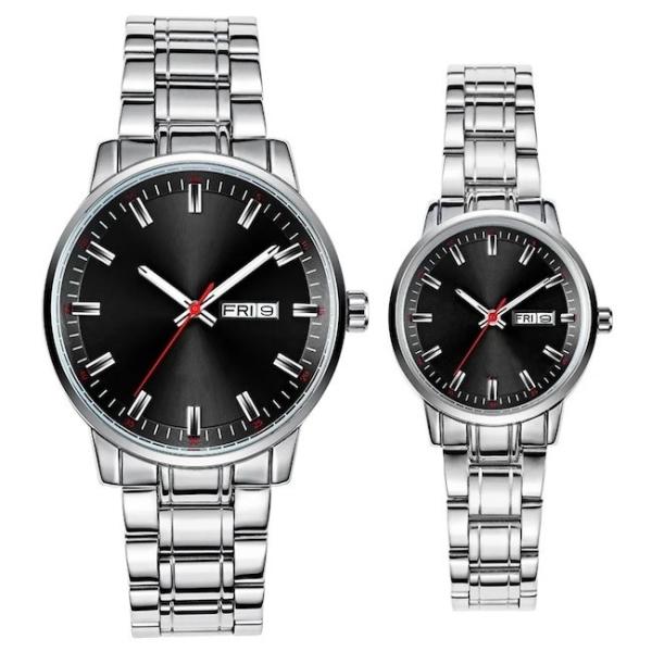ISO Simple Waterproof Watch IP68 Stainless Steel Luxury Couple Watches